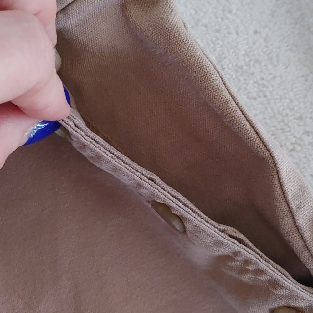 Banana Republic Tan Button-Accent Cotten Blend Shorts Size 6